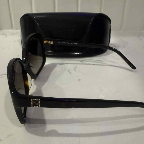 Authentic FENDI Sunglasses Dainty Rhinestone Logo Side main image 6